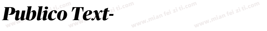 Publico Text字体转换